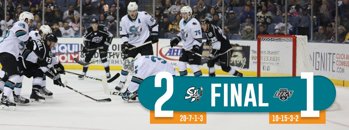 BIBEAU STOPS 32 AS THE BARRACUDA HOLD OFF ONTARIO 2-1 