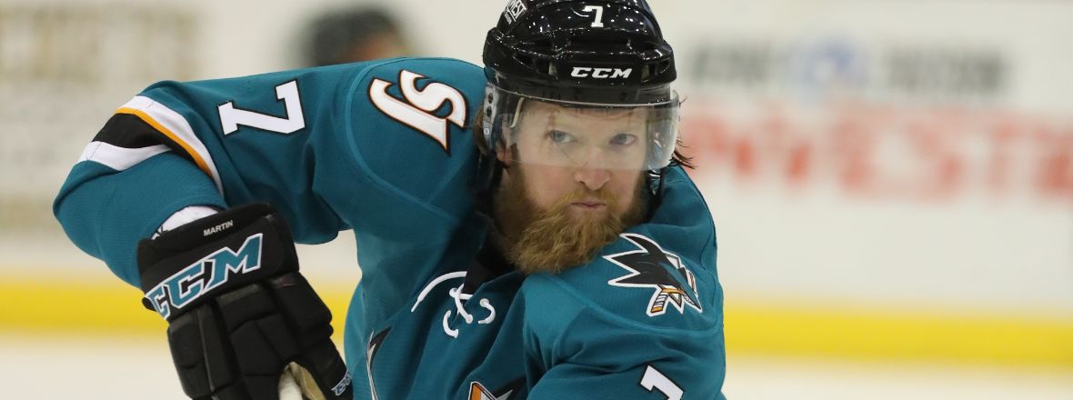 SHARKS ASSIGN DEFENSEMAN PAUL MARTIN TO BARRACUDA