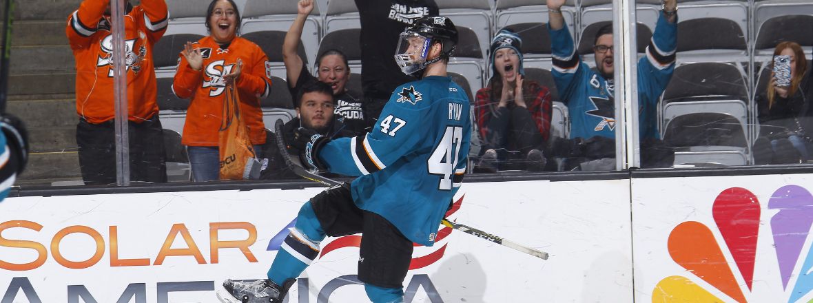 SHARKS REASSIGN JOAKIM RYAN TO SAN JOSE BARRACUDA