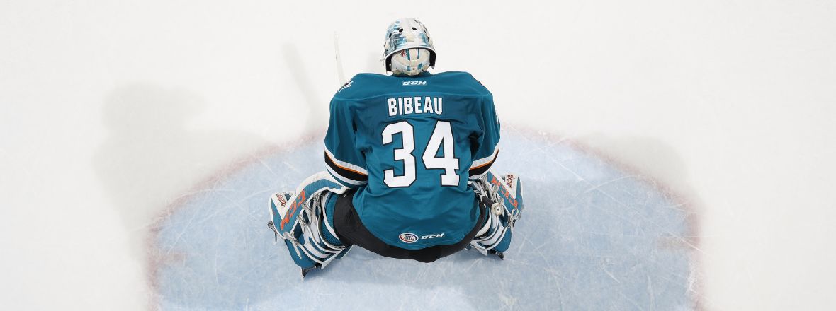 SHARKS REASSIGN GOALTENDER ANTOINE BIBEAU