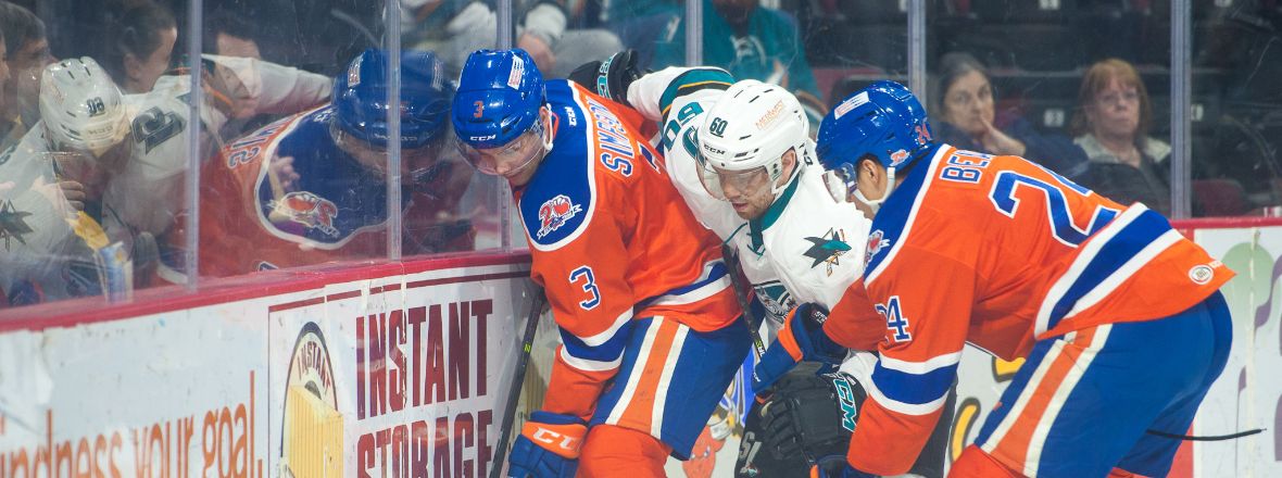 POWER PLAY LEADS BAKERSFIELD PAST SAN JOSE, 4-1