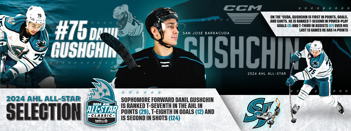 DANIL GUSHCHIN NAMED TO 2024 AHL ALL-STAR CLASSIC