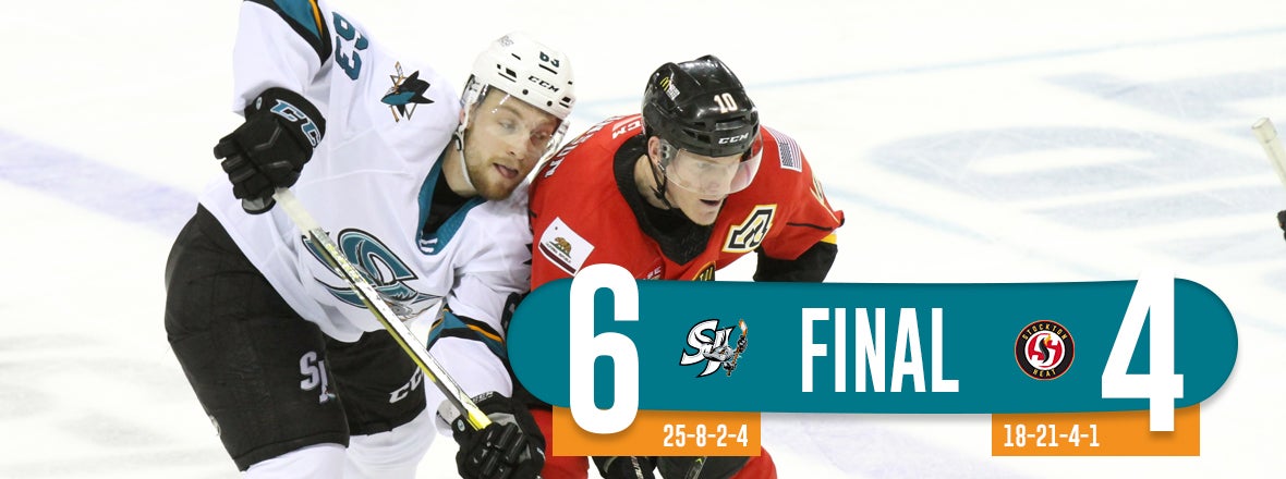 BARRACUDA HOLD OFF HEAT, EARN 6-4 WIN