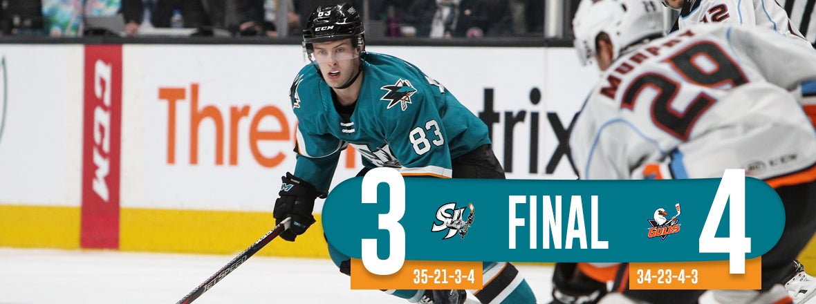 BARRACUDA UPENDED BY SAN DIEGO 4-3