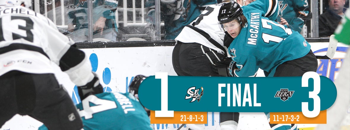 LATE ONTARIO GOAL DROPS SAN JOSE