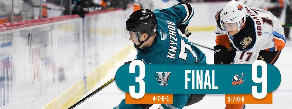 BARRACUDA ALLOW FIVE IN THE THIRD, FALL 9-3 AT SAN DIEGO