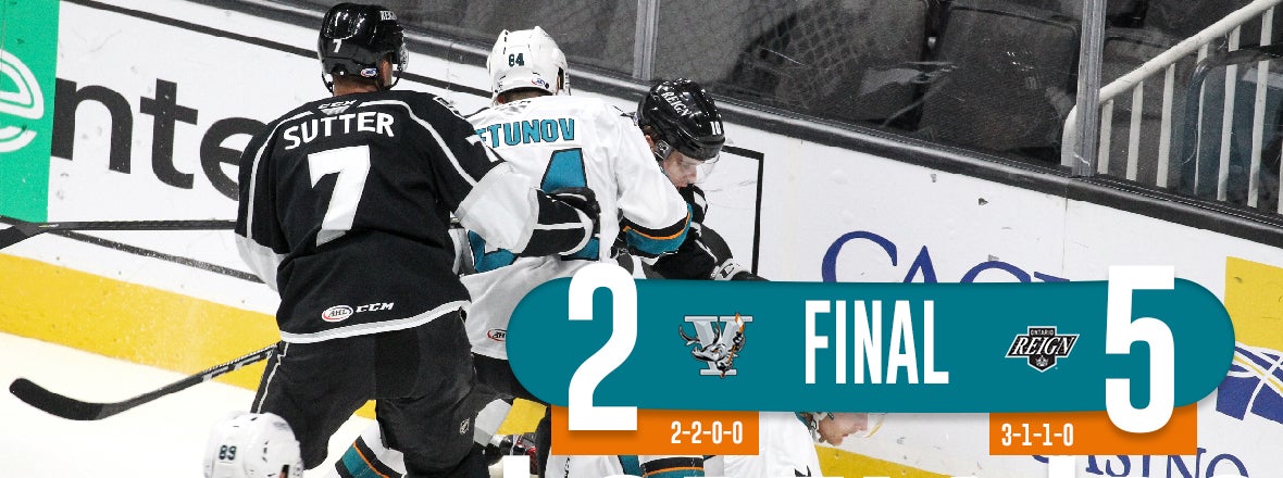 BARRACUDA GIVE UP THREE IN THE FIRST, FALL 5-2 TO REIGN 