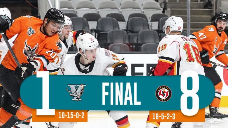 SAN JOSE DOOMED BY FIVE-GOAL SECOND, DROPPED 8-1  