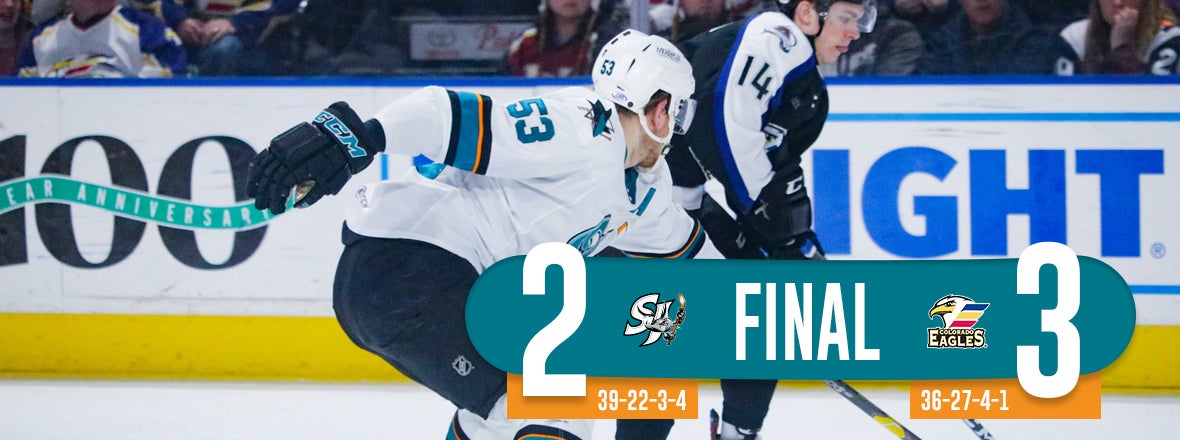 BARRACUDA FALL 3-2 IN REGULAR-SEASON FINALE