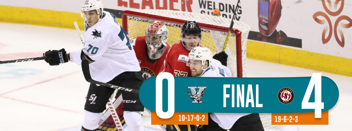 BARRACUDA BLANKED 4-0 AT STOCKTON