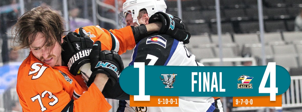 BARRACUDA DROP CLOSE BATTLE TO EAGLES, FALL 4-1