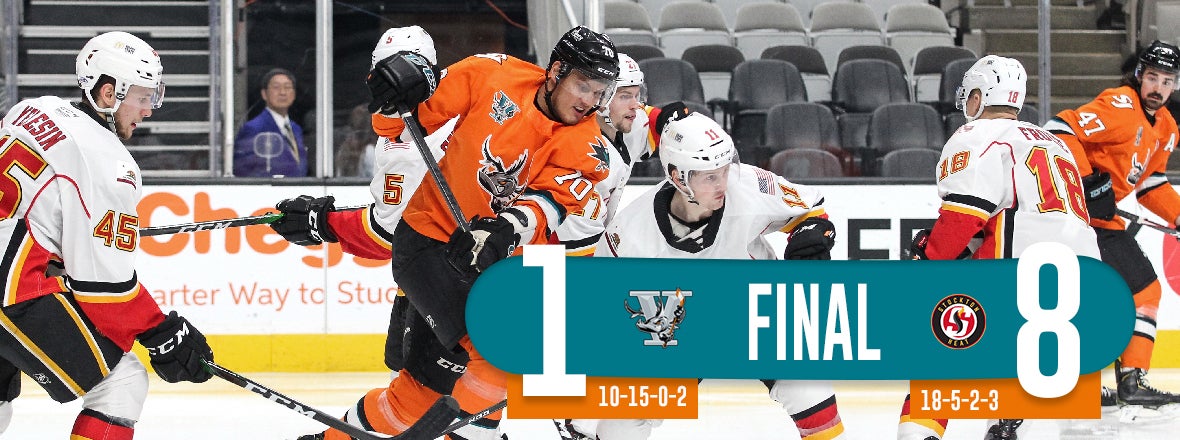 SAN JOSE DOOMED BY FIVE-GOAL SECOND, DROPPED 8-1  