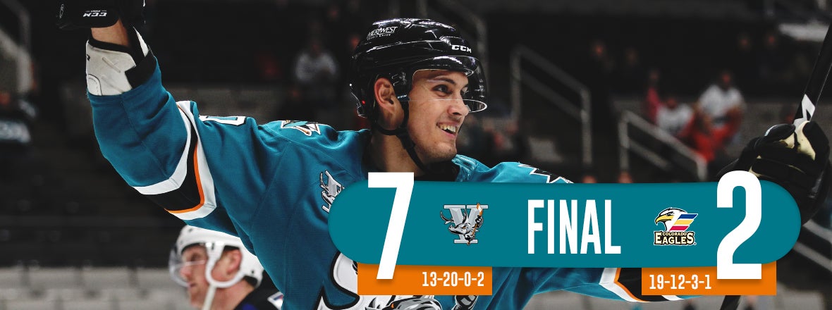 BARRACUDA THRASH EAGLES, FINISH HOMESTAND WITH 7-2 WIN