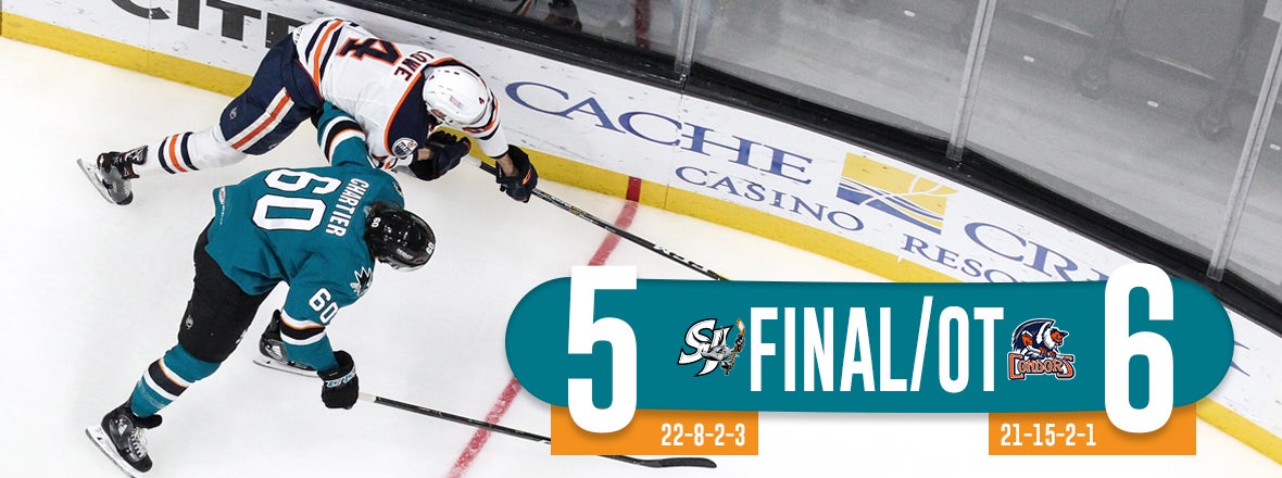 BARRACUDA LOSE SEESAW BATTLE 6-5 IN OVERTIME