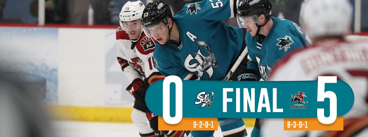 BARRACUDA SHUTOUT 5-0 AT TUCSON