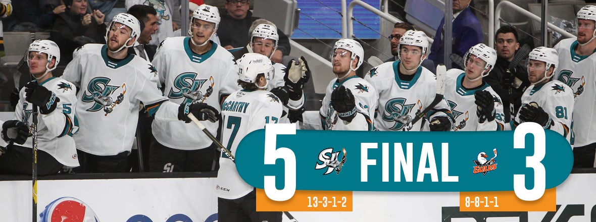 BARRACUDA TOP GULLS, EARN FIFTH HOME WIN IN A ROW