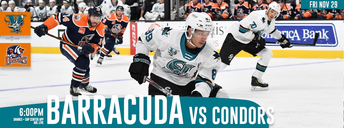 LISTEN LIVE: BARRACUDA VS CONDORS