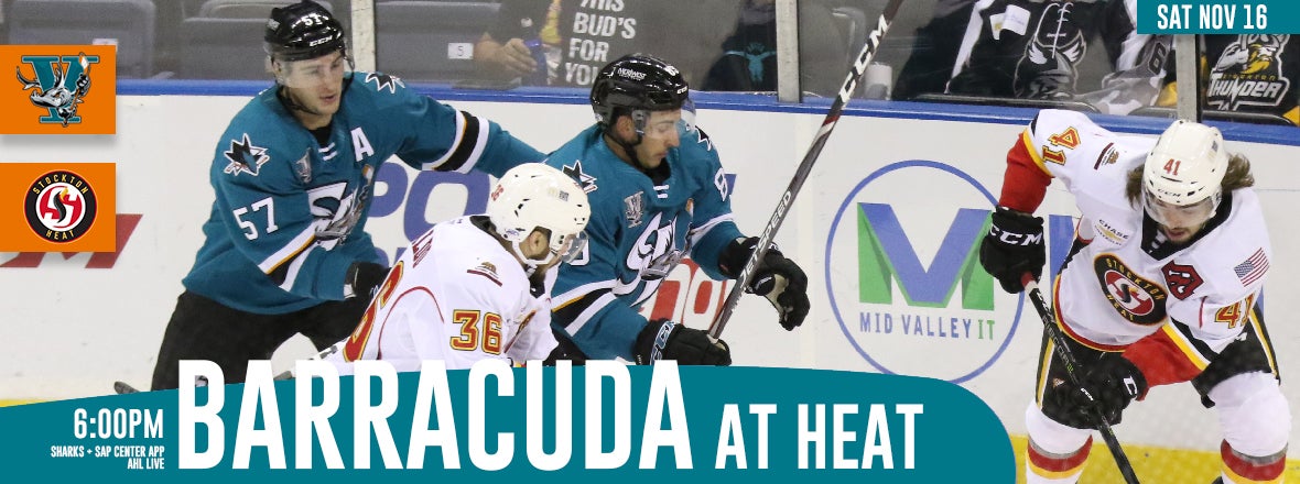 LISTEN LIVE: BARRACUDA AT HEAT 