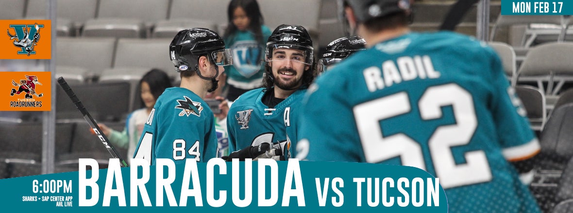 LISTEN LIVE: BARRACUDA VS ROADRUNNERS