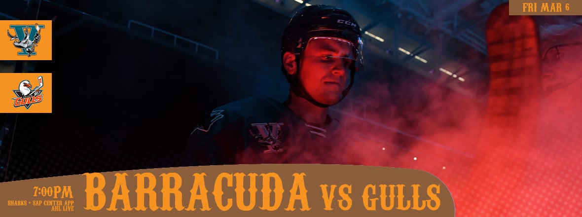 LISTEN LIVE: BARRACUDA VS GULLS