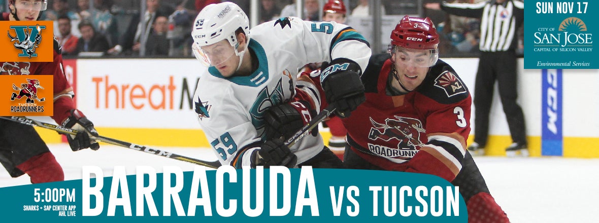 LISTEN LIVE: BARRACUDA VS ROADRUNNERS 