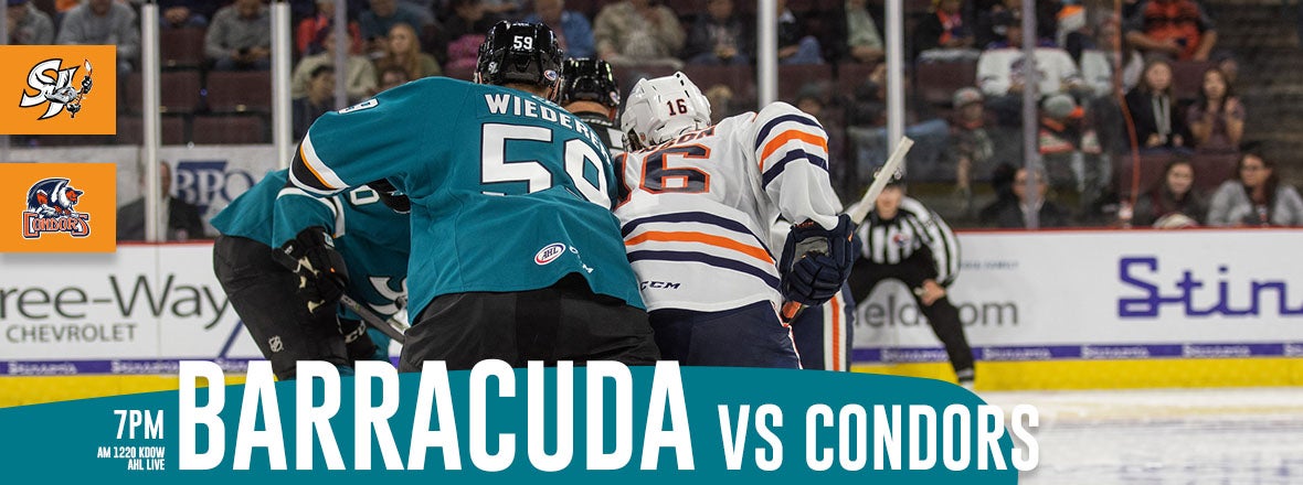 LISTEN LIVE: BARRACUDA VS. CONDORS