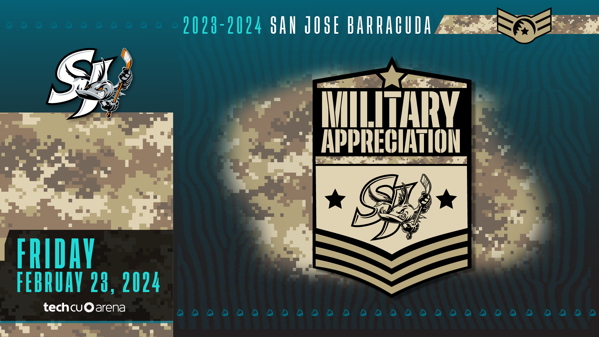 Military Appreciation February 23, 2024 Tech CU Arena