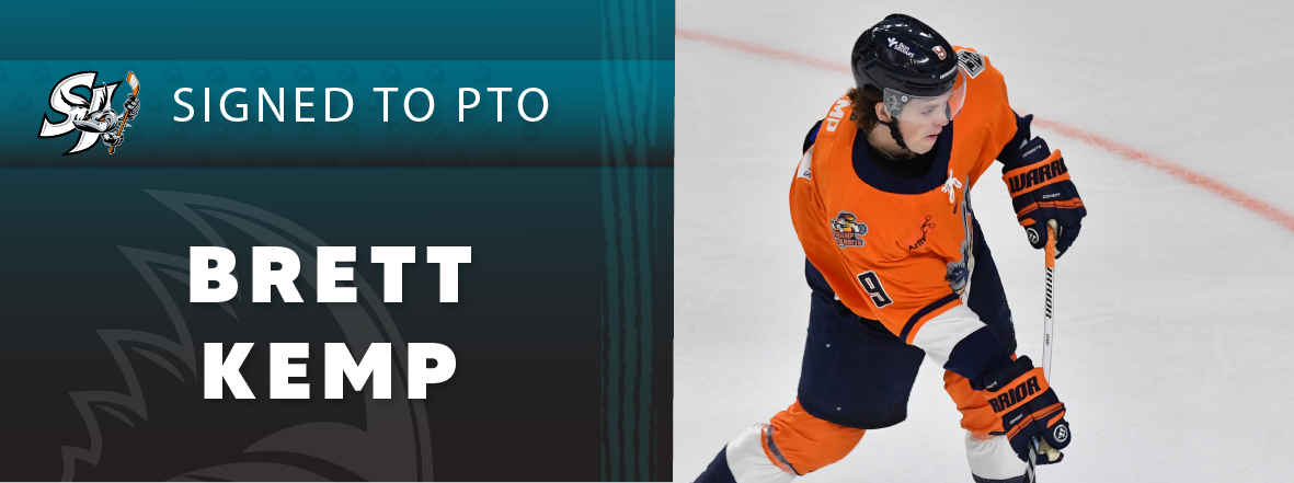 SAN JOSE BARRACUDA SIGN FORWARD BRETT KEMP TO PTO