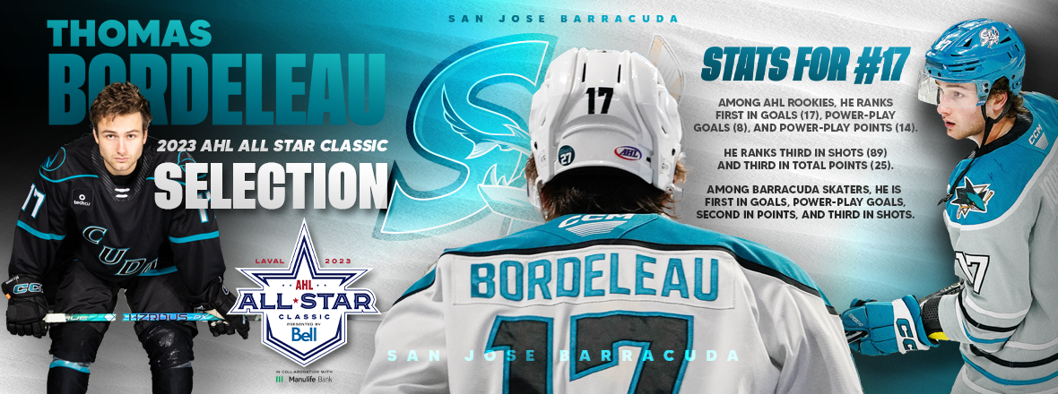 BORDELEAU NAMED TO 2023 AHL ALL-STAR CLASSIC