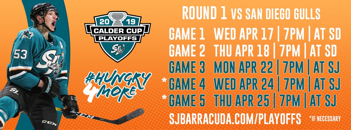 BARRACUDA ANNOUNCE FIRST-ROUND PLAYOFF SCHEDULE