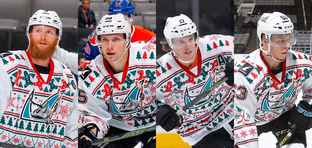 San Jose Barracuda Hockey Custom Ugly Christmas Sweater - BiShop - Tagotee