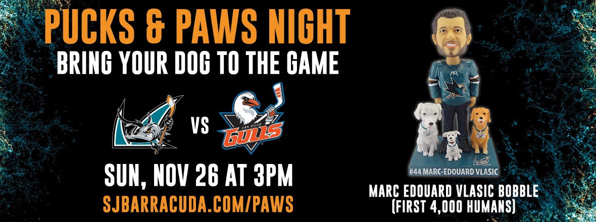 PUCKS AND PAWS GAME