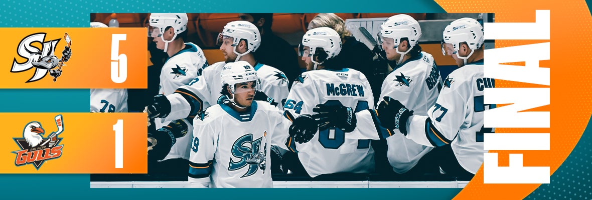 BARRACUDA ROLL PAST GULLS 5-1