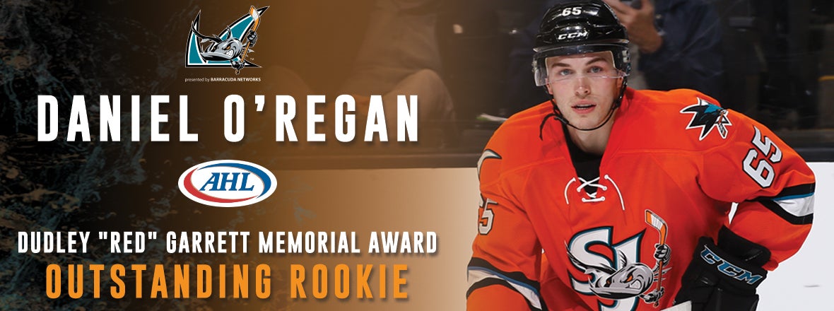 DANIEL O'REGAN NAMED AHL ROOKIE OF THE YEAR