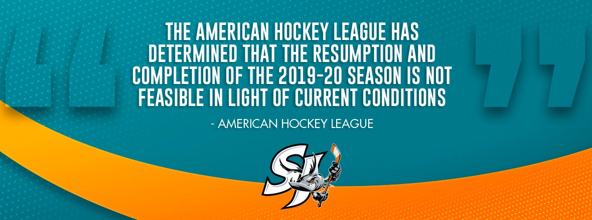 AMERICAN HOCKEY LEAGUE CANCELS REMAINDER SEASON