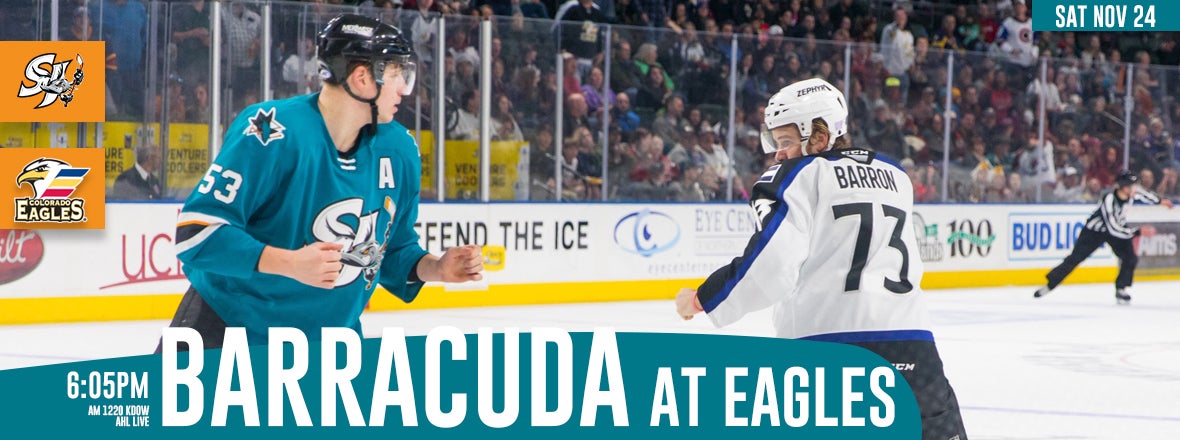 LISTEN LIVE: BARRACUDA VS EAGLES 