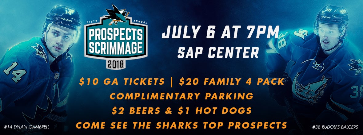 SHARKS TO HOST SIXTH ANNUAL PROSPECTS SCRIMMAGE