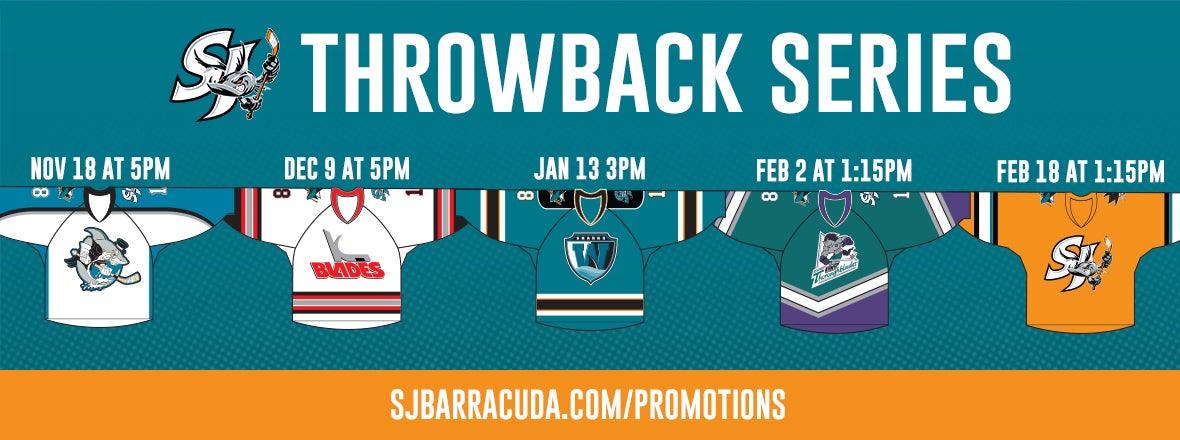 San Jose Barracuda Secondary Logo  Hockey logos, American hockey