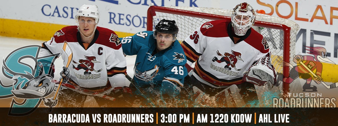 LISTEN LIVE: BARRACUDA VS ROADRUNNES