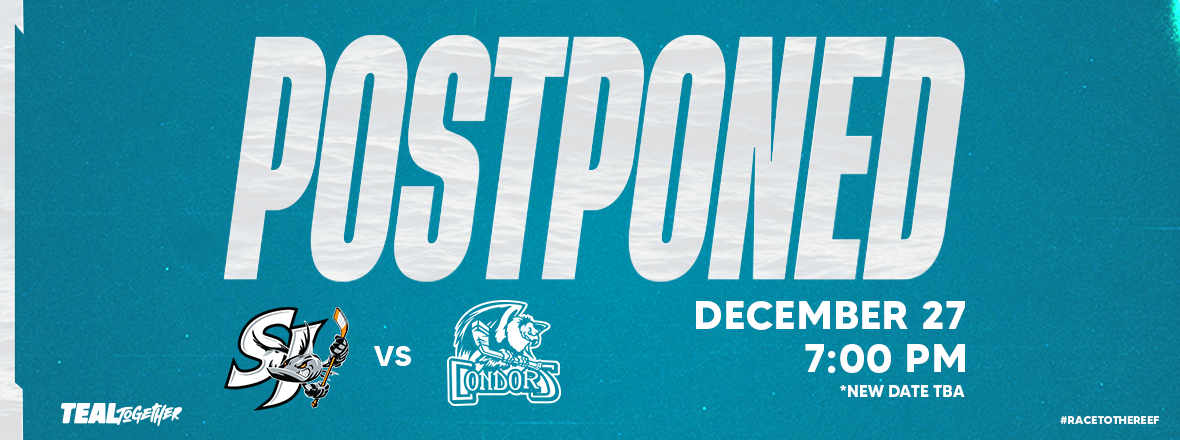 AHL ANNOUNCES POSTPONEMENT OF MONDAY’S BARRACUDA GAME