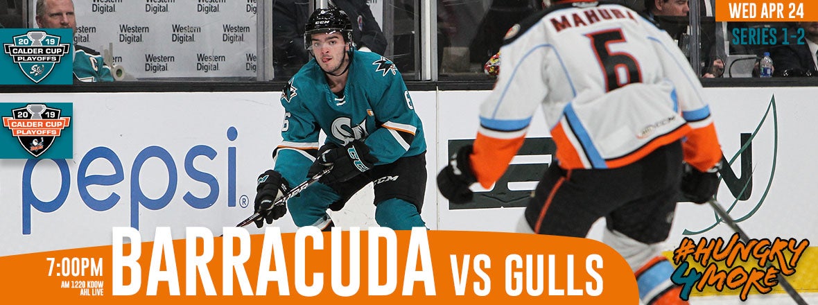 LISTEN LIVE: BARRACUDA VS GULLS