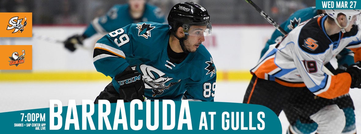 LISTEN LIVE: BARRACUDA AT GULLS