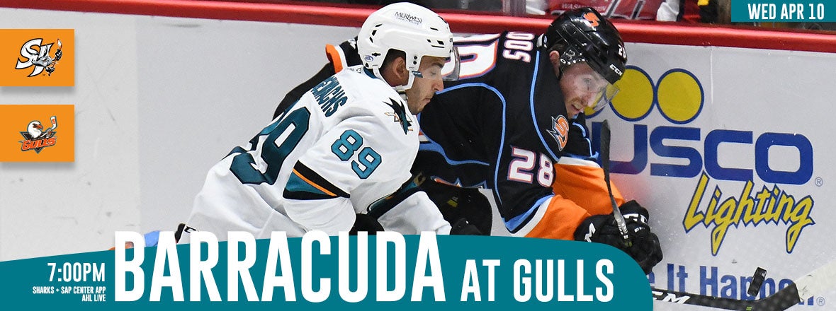 LISTEN LIVE: BARRACUDA AT GULLS