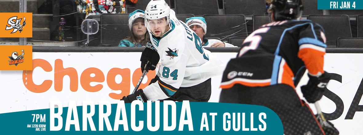 LISTEN LIVE: BARRACUDA AT GULLS