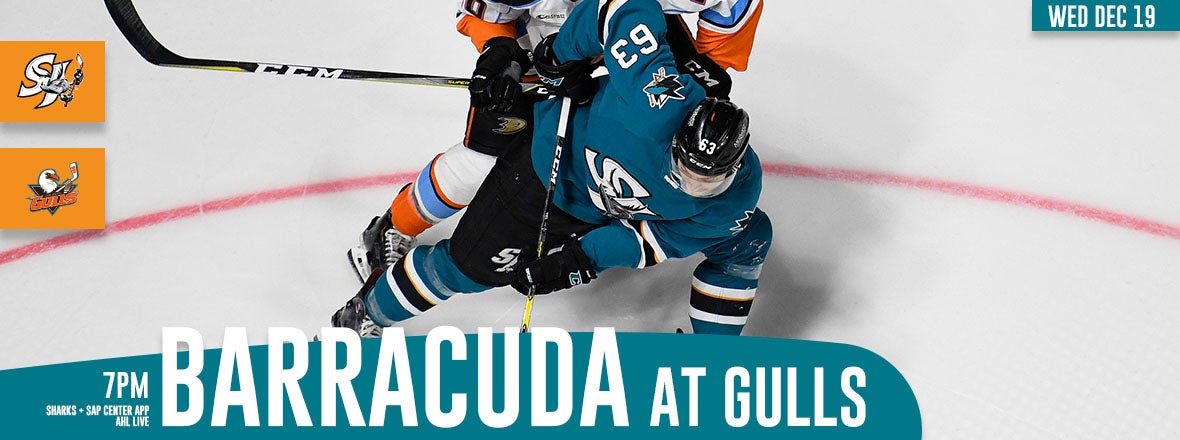 LISTEN LIVE: BARRACUDA AT GULLS