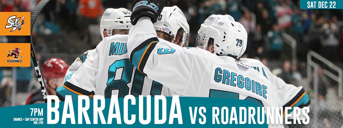 LISTEN LIVE: BARRACUDA VS. ROADRUNNERS