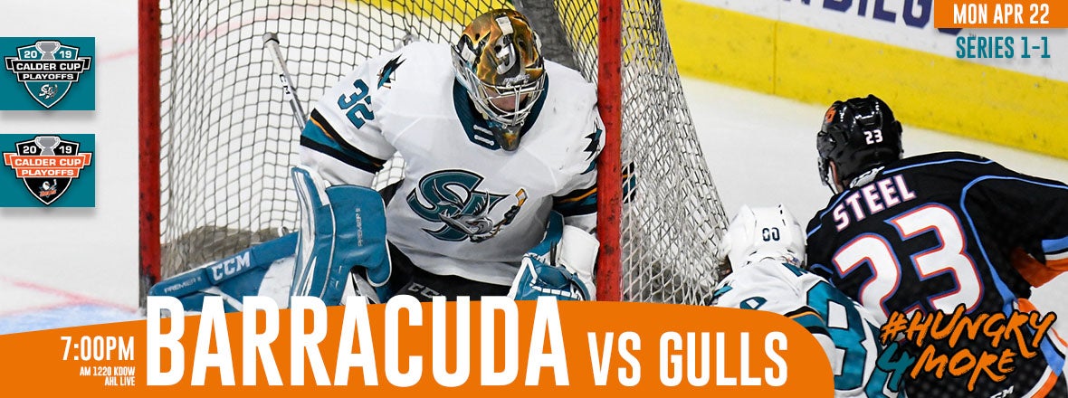 LISTEN LIVE: BARRACUDA VS GULLS