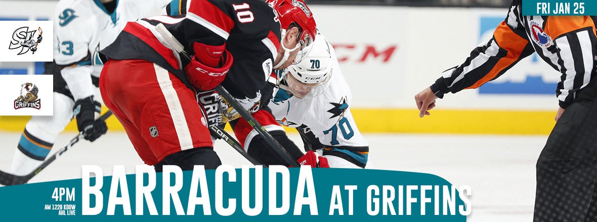 LISTEN LIVE: BARRACUDA AT GRIFFINS